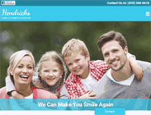 Tablet Screenshot of hendricksfamilydentistry.net